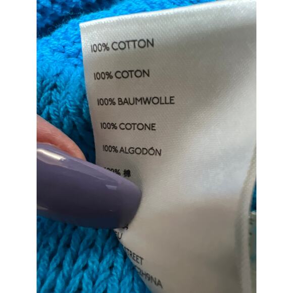 Free People We The Free Firefly Surf Blue Tunic Sweater Blue Size M - Picture 14 of 14